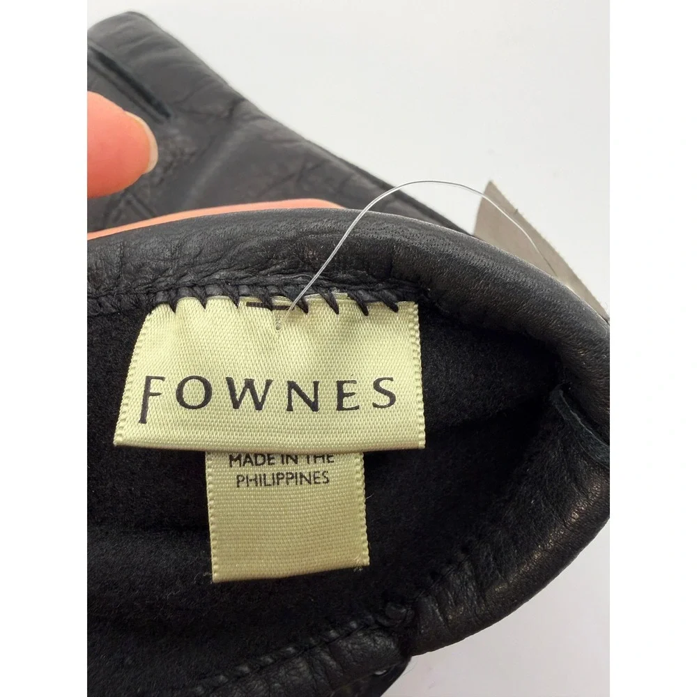 Fownes Leather Gloves Women S Black 5110 Lined Winter Warm